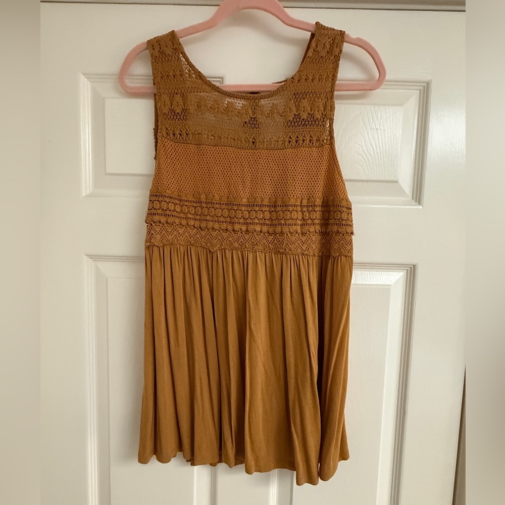 Pull & Bear Crochet Trim Tank